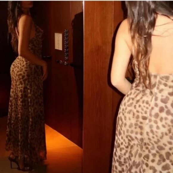 ZARA ANIMAL PRINT TULLE DRESS - Picture 6 of 10